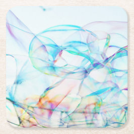 Blasen am Himmel im Hintergrund minimal Rechteckiger Pappuntersetzer