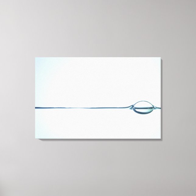 Blasen auf der Wasseroberfläche Leinwanddruck (Vorderseite)