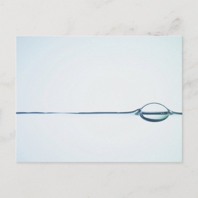 Blasen auf der Wasseroberfläche Postkarte (Vorderseite)