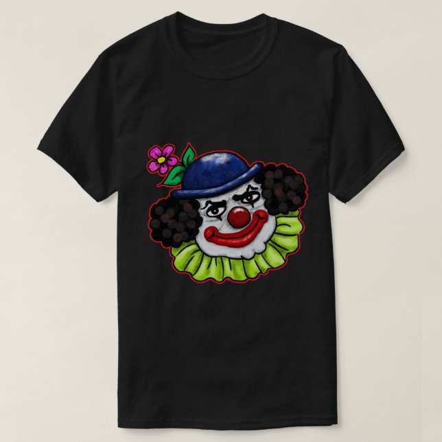 Blasen den gruseligen Clown | Halloween Fun T-Shirt (Design vorne)