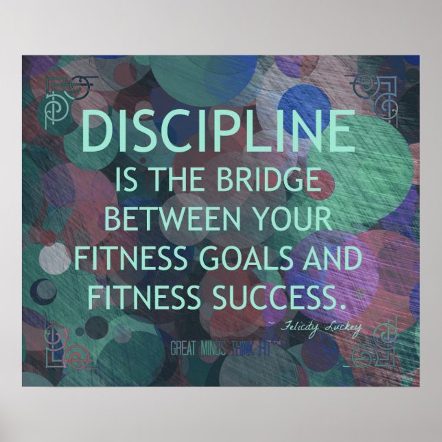 Blasen der Fitness Disziplin Poster (Vorne)
