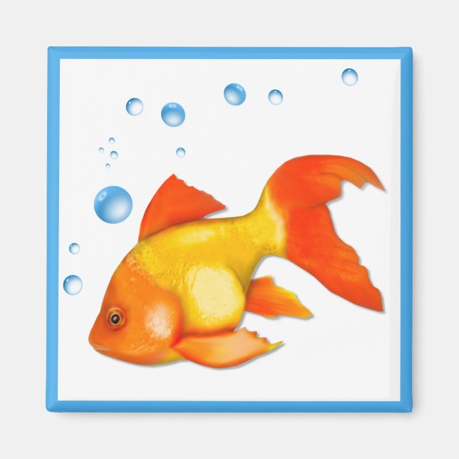 Blasen die Goldfish Magnet (Vorne)