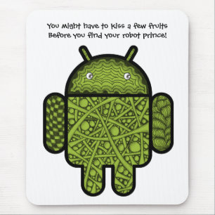 Blasen Doodle-Zeichen für den Android™-Roboter Mousepad