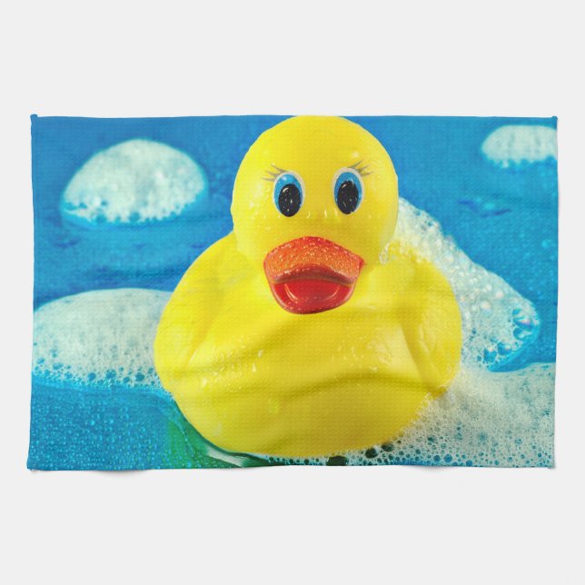 Blasen-Ente Küchentuch (Horizontal)