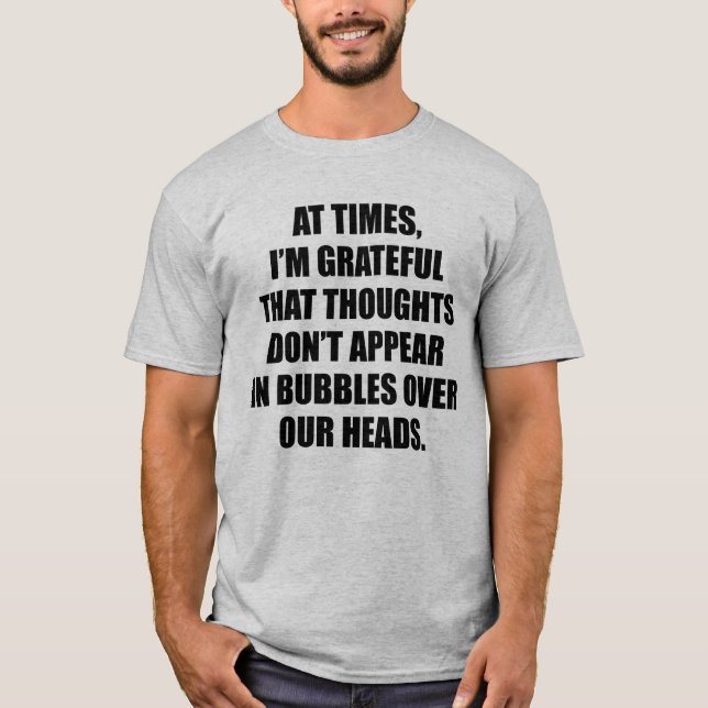 Blasen Gedanken T-Shirt (Vorderseite)
