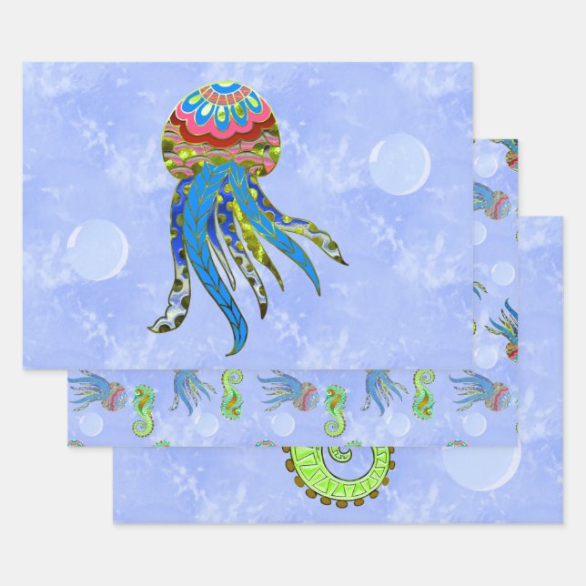 Blasen Geschenkpapier Set (Set)