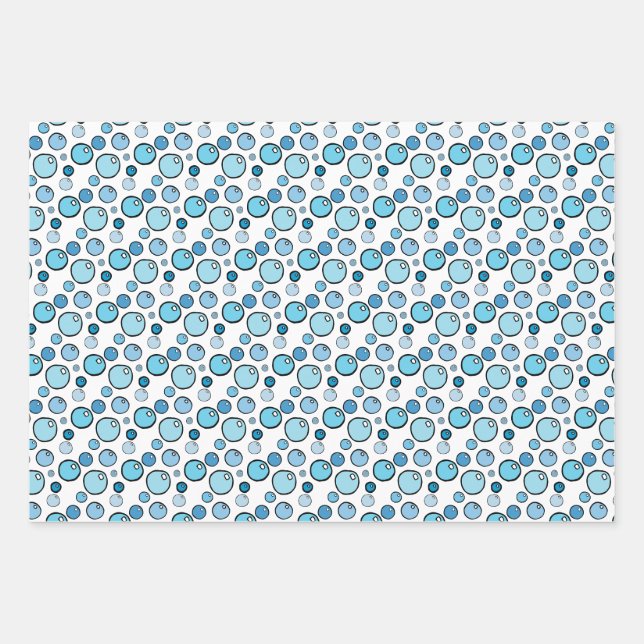 Blasen Geschenkpapier Set (Vorderseite)