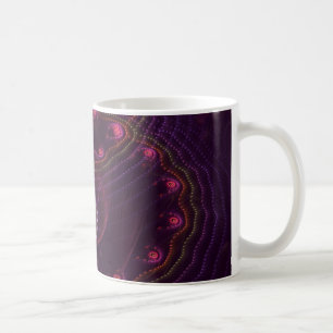Blasen im Dunkeln lila Kaffeetasse