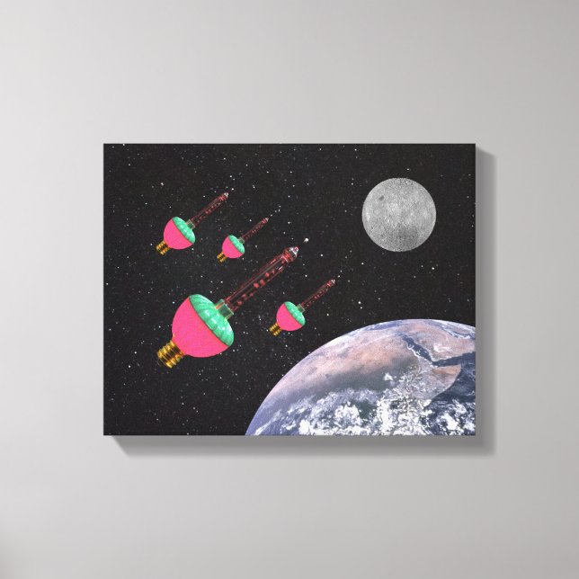 Blasen im Weltraum Leinwanddruck (Vorderseite)