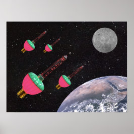 Blasen im Weltraum Poster