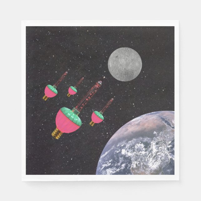 Blasen im Weltraum Serviette (Vorderseite)