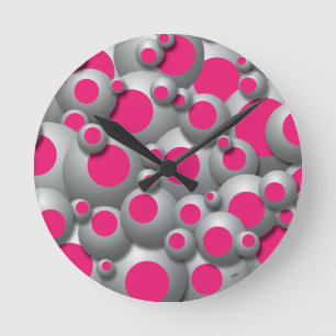 Blasen in heißem Rosa, rund um die Uhr