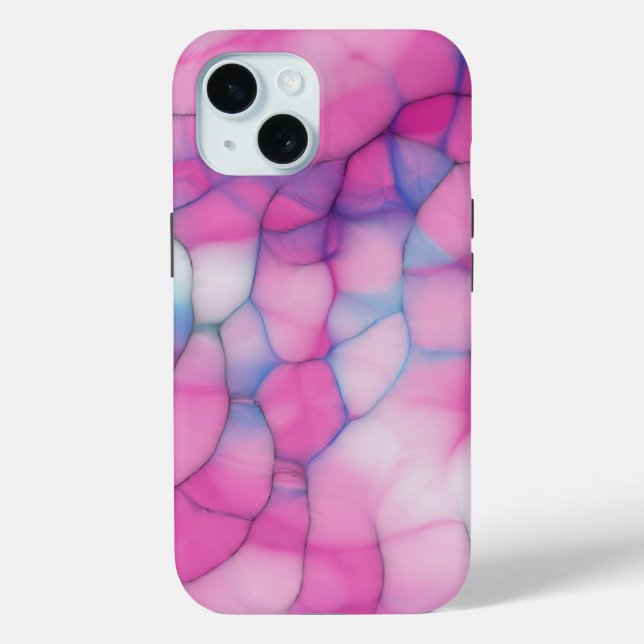 Blasen in Rosa und Blau Case-Mate iPhone Hülle (Rückseite)