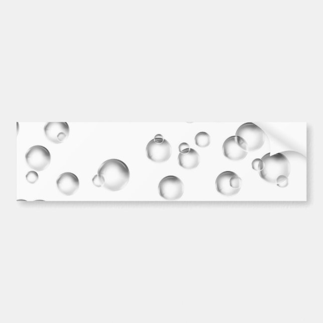 Blasen in Schwarzweiss Autoaufkleber (Vorne)