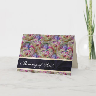 Blasen kopieren das personalisierte Denken an Sie Karte