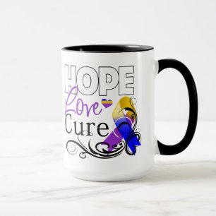 Blasen-Krebs-Hoffnungs-Liebe-Heilung Tasse