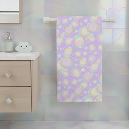 Blasen - Lila Süßigkeiten  Badehandtuch