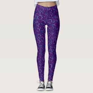 Blasen Muster 02.FR.b DPurple BG Leggings