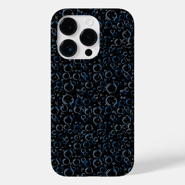 Blasen Muster 02.FR.b Schwarze BG Case-Mate iPhone Hülle (Rückseite)