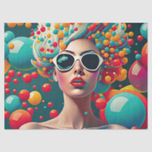 Blasen Pop Art Decoupage Tissue Paper