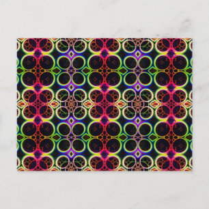 Blasen Rainbow Holographic Effect Art Postkarte
