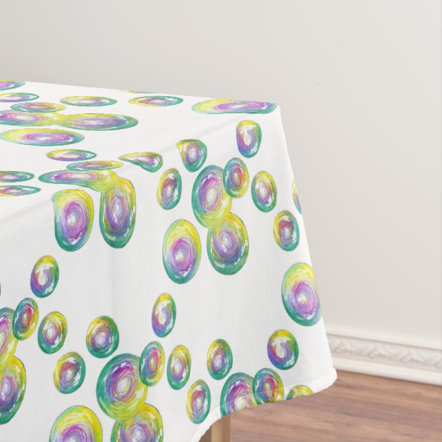 Blasen-Rainbow-Seife Tischdecke (Beispiel)