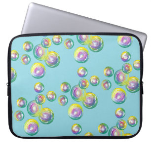 Blasen Rainbow Soap Blasen Lila Wand Laptopschutzhülle