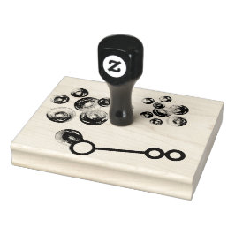 Blasen-Regenbogenseife Blasen-Wand Gummistempel