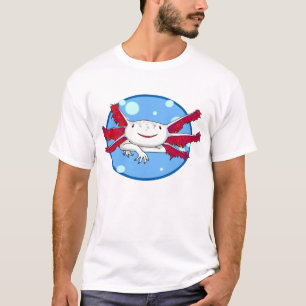 Blasen-Shirt des Axolotl (weiß mit Stellen) T-Shirt