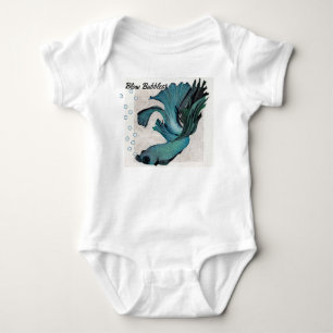 Blasen Sie Blasen Gerber Baby Onsie Betta Fisch Strampler