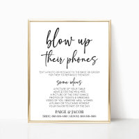 Blasen Sie ihre Telefone Hochzeit Foto Aktivität Z