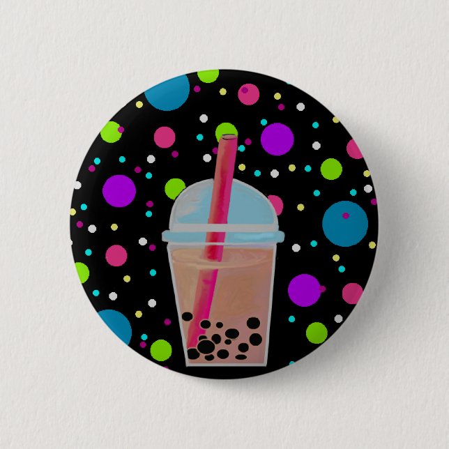 Blasen-Tee - Blasen-Hintergrund Button (Vorderseite)