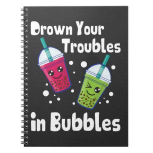 Blasen-Tee Notizblock