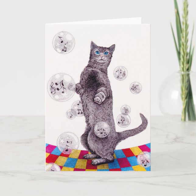 Blasen-Teig Karte (Vorderseite)