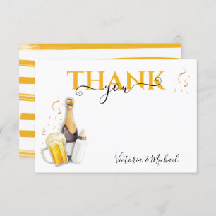 Blasen und Bier Babydusche Danke Karte