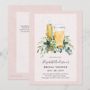 Blasen und Brautparty Paare Einladung