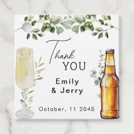 Blasen und Breews Polterabend Vielen Dank Geschenkanhänger