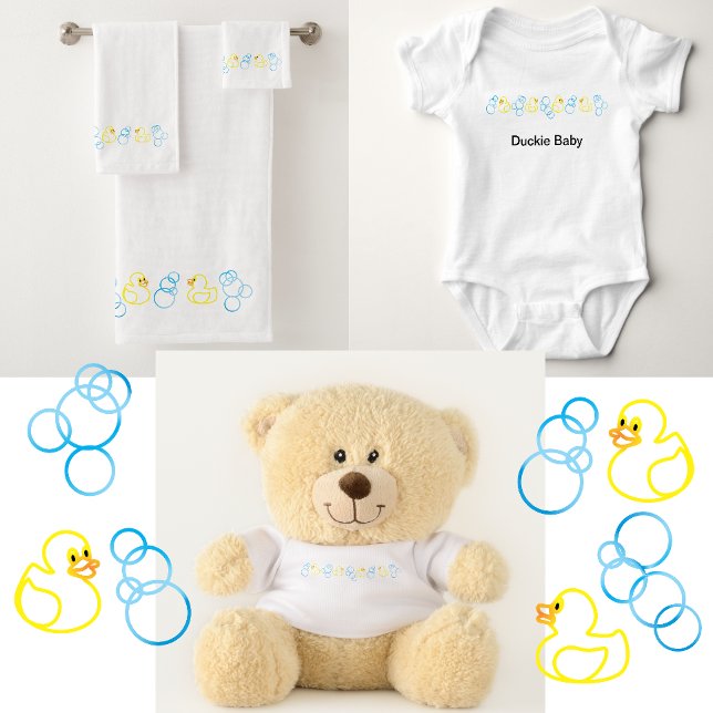 Blasen und Ducks Baby T - Shirt (Bubbles and Ducks for Baby)