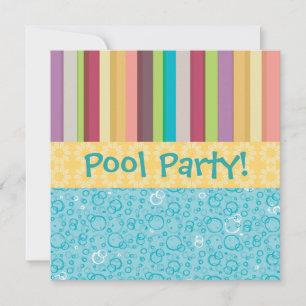 Blasen und Streifen Einladung