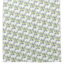 Blasen von Iridescent Rainbow Soap Bubbles Duschvorhang