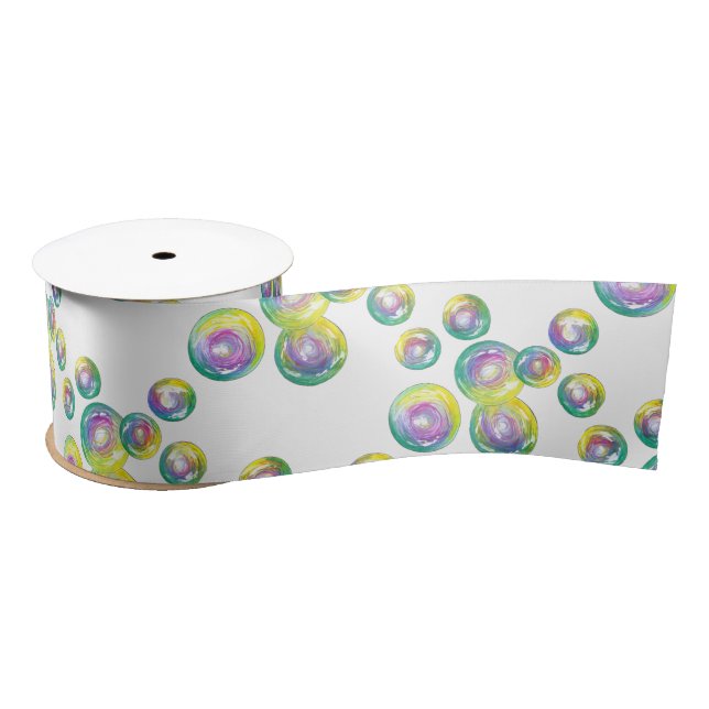 Blasen von Iridescent Rainbow Soap Bubbles Satinband (Spule)