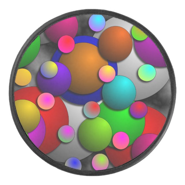 Blasen von Kenneth Yoncich Eishockey Puck (Vorderseite)