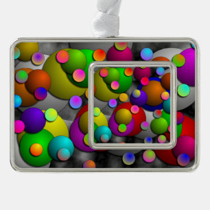Blasen von Kenneth Yoncich Rahmen-Ornament Silber