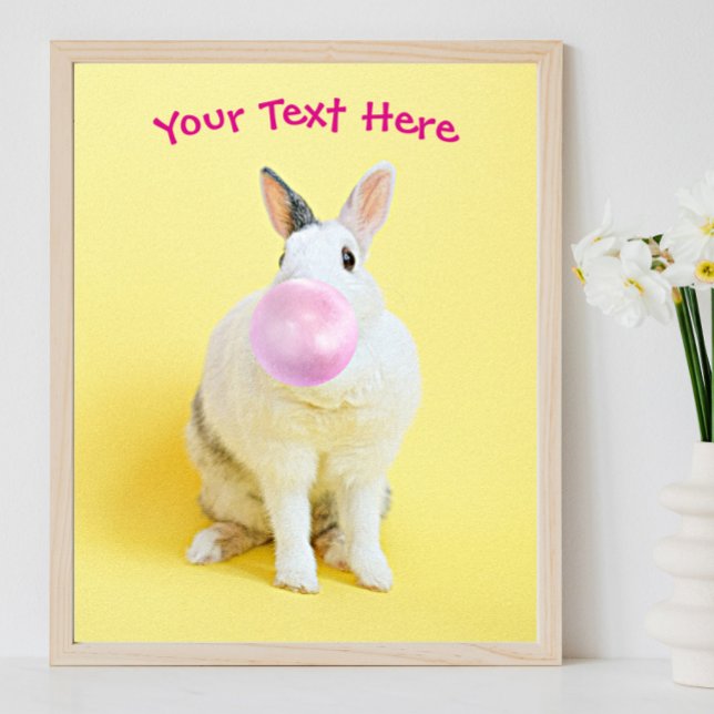 Blasen von Rabbit Blasen Gum Blasen Nachricht oder Poster (Von Creator hochgeladen)
