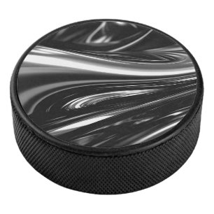 Blasen von Silbermetall Eishockey Puck
