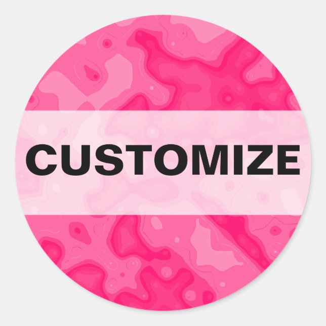 Blasen-Zahnfleischanfall Runder Aufkleber (Vorderseite)