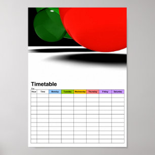 Blasen / Zeitplan Poster