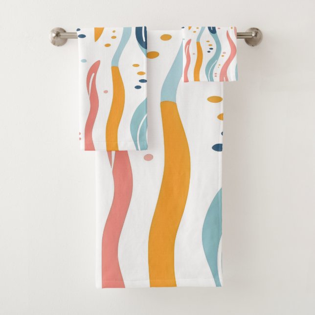 Blasendurchfluss Badhandtuch Set (Insitu)