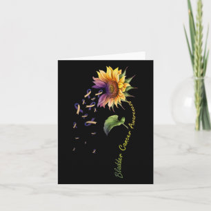 Blasenkrebs Bewusstsein Sonnenblumen Shirt Karte