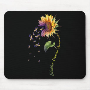 Blasenkrebs Bewusstsein Sonnenblumen Shirt Mousepad